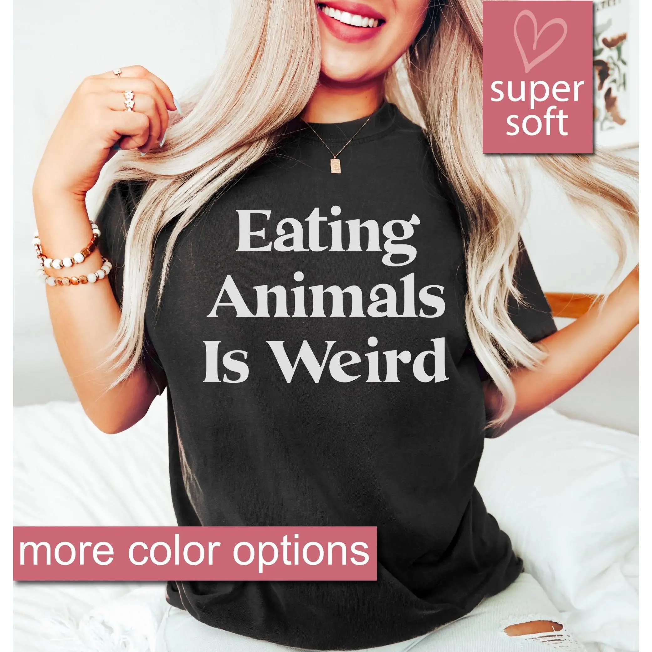 Eating Animals Is Weird - Vegan Shirt, Vegan T Shirt, Vegan Gift, Vegan Tee, Vegan T-Shirt, Vegan TShirt, Premium Mens Womens Unisex Shirt Best Sweatshirt And Elegance Hoodie For Womens And Mens