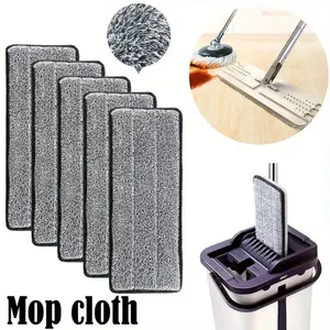 3pcs Microfiber Mop Pad Replacement Microfiber Washable Spray Mop Dust Mop Household Mop Head Cleaning pad Spin Mop Replacements grey color