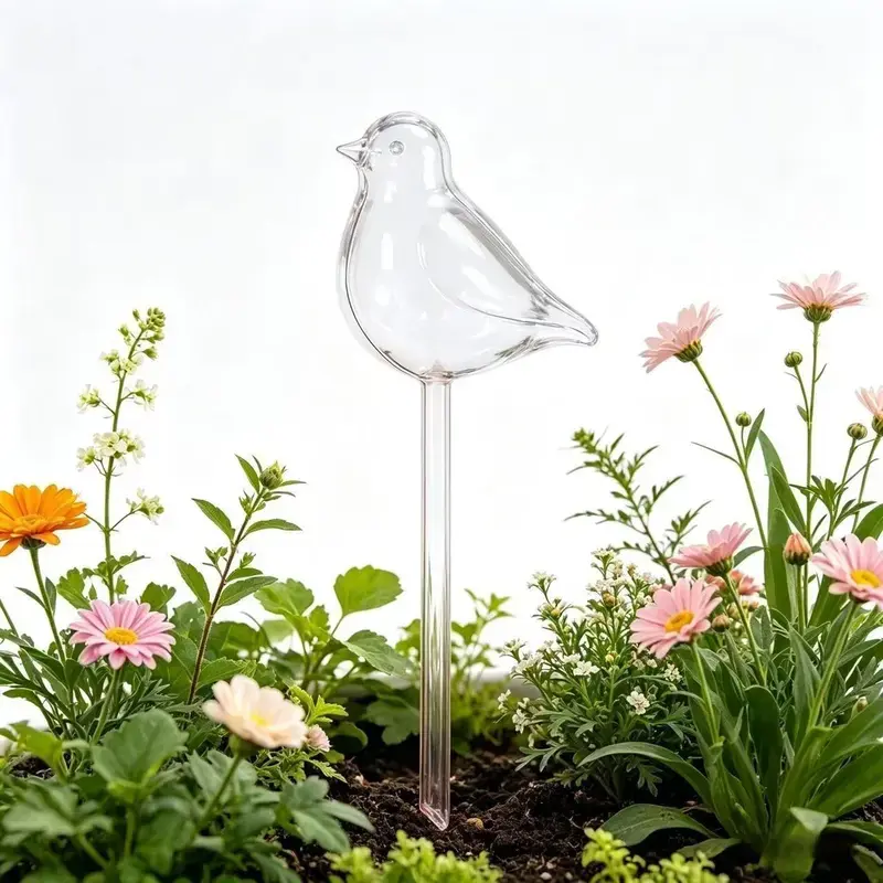 1Pc Bird-Shaped Self-Watering Plant Stakes , Clear Plastic Watering Balls for Indoor & Outdoor Plants, Garden Supplies, Plant Watering Tool, Plant Watering Devices, Perfect Gift for Plant Lovers, Automatic Watering Stakes, Self Watering Spikes