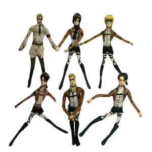 Anime Attack on Titan Rivaille Ackerman Eren Jaeger Cosplay Doll Plush Dolls Abstract Twistable Plushies Room Funny Accessories