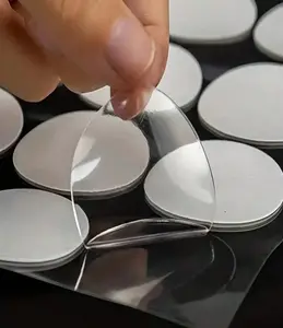 1000pcs Balloon Glue Dots 10mm/0.4 Inch Nano Glue Clear for Wedding Decoration, Arts & Crafts, 20pcs Dots Per Sheet, Back to School, Valentine's Day, Mother's Day