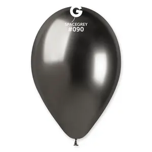 Gemar Shiny Space Grey - Professional Latex Balloons