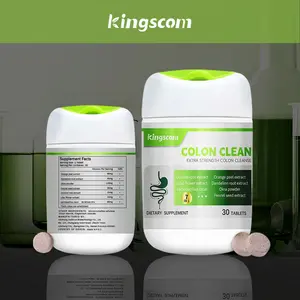Kingscom Advanced Colon Cleanse -  Support Digestion, Gut Health, and Metabolism, Debloat, Natural Ingredients , Sugar-Free, Gluten-Free, Non-GMO, Gelatin-Free-S1
