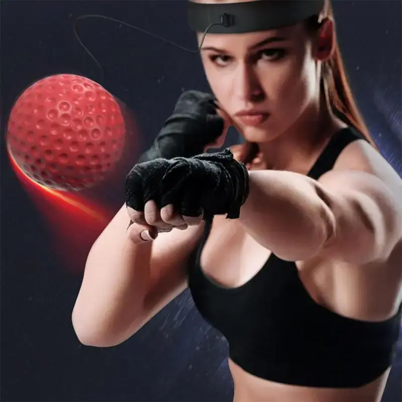 Boxing Reflex Ball Set with Adjustable Headband & Gloves – Speed, Agility & Reaction Training for Kids and Adults, Improve Hand-Eye Coordination, Great Holiday Gift