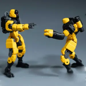 2pcs DIY Assemble Robot Model Kit, Joint-Movable Action Figure, Articulated Figures, Perfect Holiday Gift, Birthday Present, Collectible Decoration