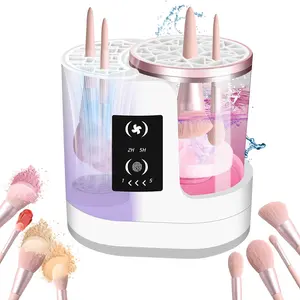 Makeup Brush Cleaner Machine, Ultimate Efficient Electric Automatic Cleaner and Dryer for All Types of Makeup Brushes, Contour, Eyeshadow