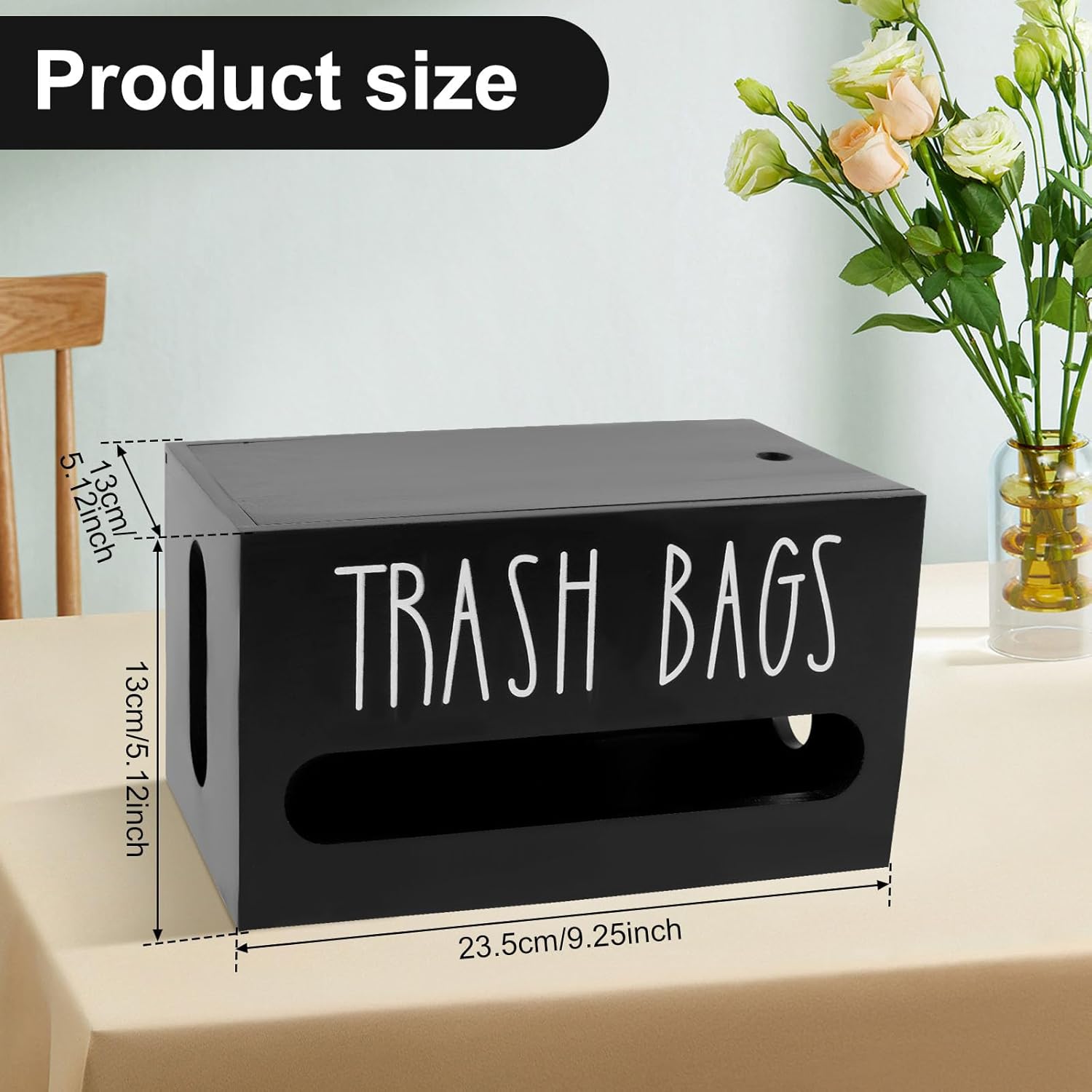 Large Capacity Trash Bag Organizer – Space Saving Garbage Bag Dispenser Box, Foldable Under Sink Storage, Clear Trash Bag Holder for Kitchen, Pantry, Apartment Must Have