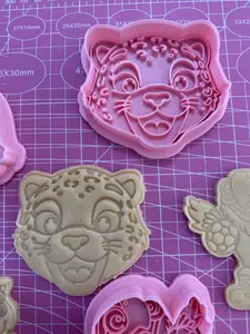 3 Pack World Soccer Mascot Face Cookie Cutter Set for Cookies and Fondant