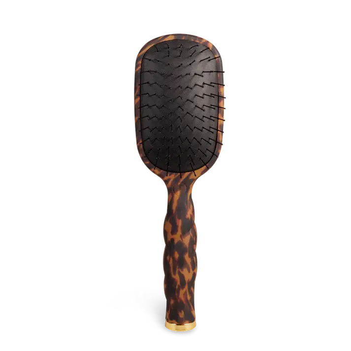 teleties detangler hair brush for medium hair – tortoise