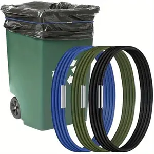 Elastic Trash Can Band, Secure Garbage Bag Holder for Home, Office, School & Outdoor Use, Rubber Bands, Sand Buckets Straps, Tools, Construction Tools