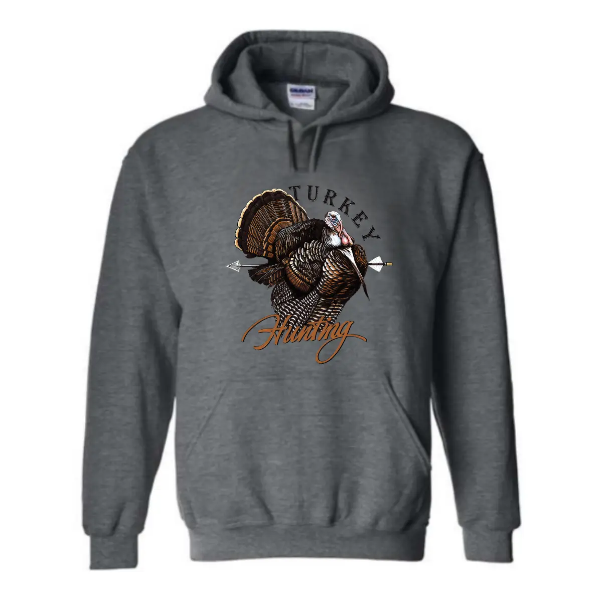 Turkey Hunting Hoodie - Vintage Wild Turkey and Arrow Design, Ideal for Hunters and Country Outdoor Enthusiasts, Stylish Unisex Hoodie for Hunting Season Menswear Sweaters