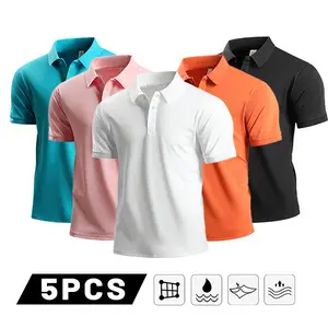 Men's Sports Casual Knits Polo Shirt - Eye-Catching Dopamine Color Tones for Vibrant Look, Heavyweight Skin-Friendly Structured Knit Fabric, Suitable for Everyday Outings & Weekend Leisure, Knits Polo Shirts