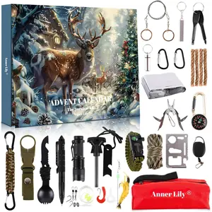 Survival Advent Calendar 2026 for Adult - Survival Kits Advent Calendar for Men Teen 24 Days Christmas Countdown - Xmas Surprise Gifts for Outdoor Adventure
