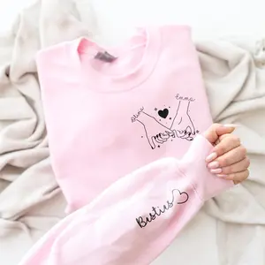 [CUSTOM IN DESCRIPTION]  Custom Besties Sweatshirt, Best Friends Gift, Custom Sweatshirt, Best Friend Sweatshirt, Personalized Gift, Best Friend Christmas Gift