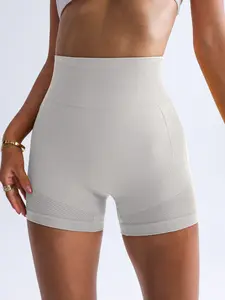 Women's Seamless Gym Sport Shorts, Enhance Hip Curve, High Waist Elastic Waist, Breathable Running Gear, Essential Fitness Equipment