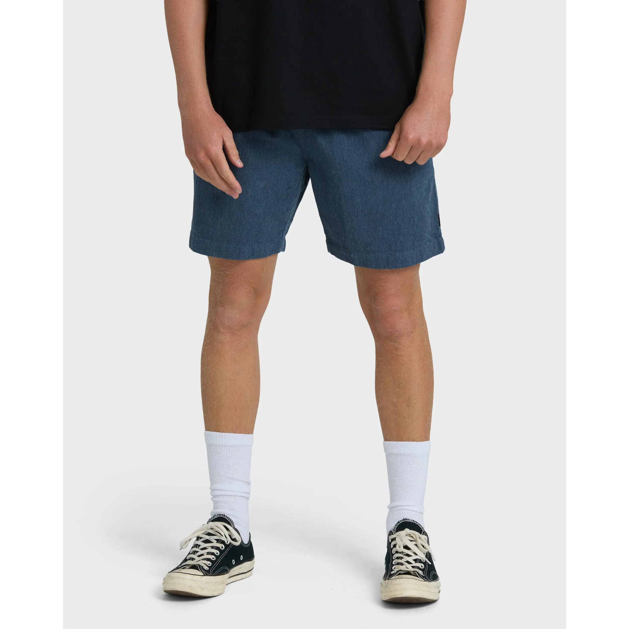 BILLABONG Men's San O Layback Linen Shorts, 16" Flat Front Elastic Waist Drawcord Side & Back Pockets Regular Fit, Casual Walkshorts