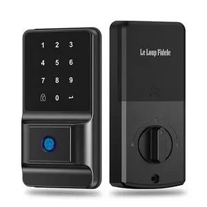 ANSI Grade 3 Fingerprint Digital Deadbolt Locks Password Smart Door Lock Locking With Key for House Office Apartment Hotel Doors Use