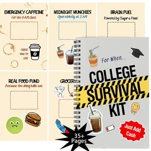 Life Skills 101: All-In-One College Essay Notebook, Includes 30 Pages Budget & Goal Tracking Sheets, Shopping List, Essential Tools for Independent Living