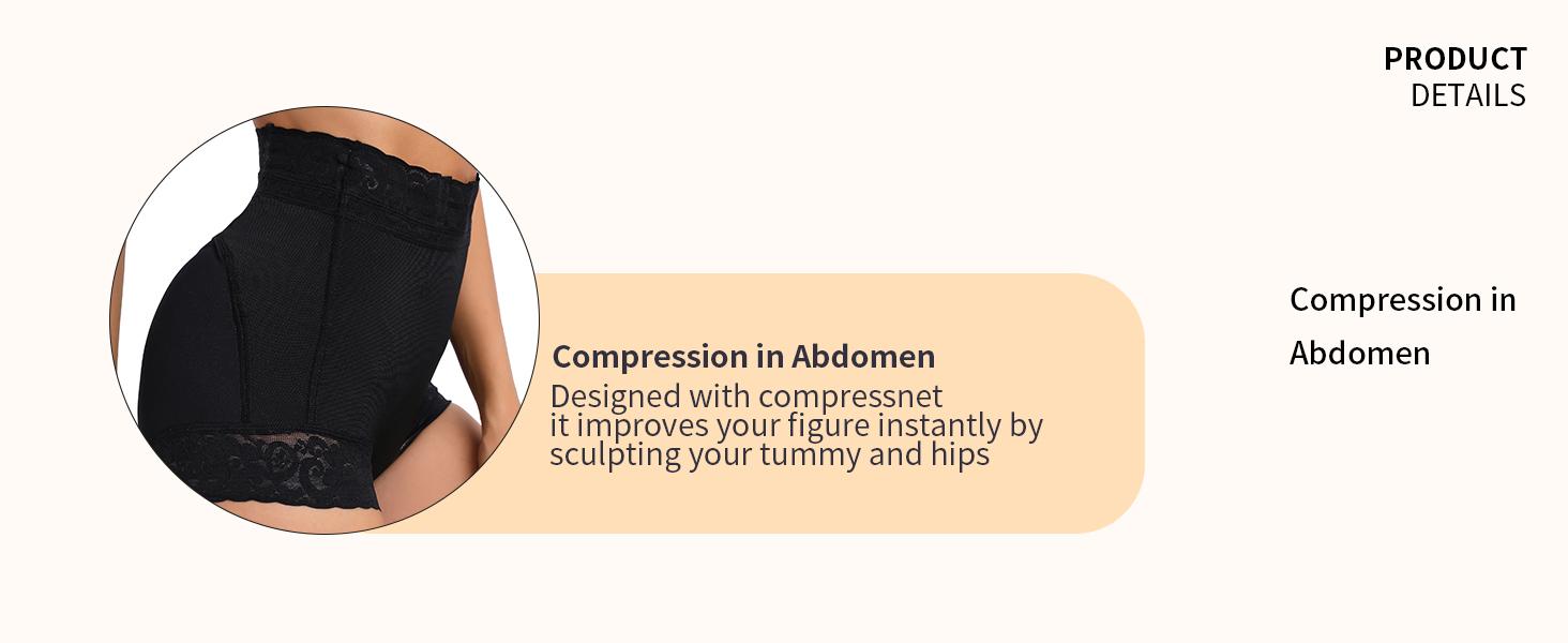 2 Pack Tummy Control Underwear for Women High Waisted Butt Lifting Panties Lace Breathable Comfortable Briefs