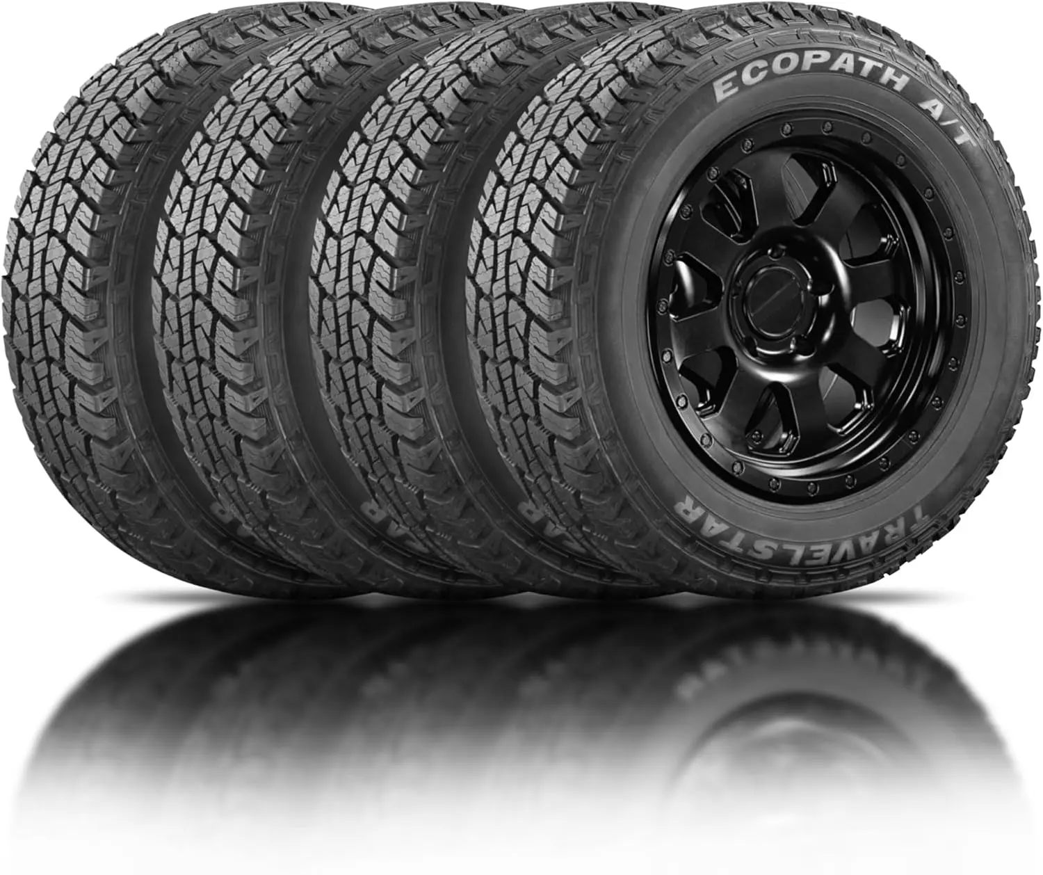 Set of 4 Travelstar Ecopath AT All Terrain 275/55R20 113T SUV Radial Tire | Three-year Road Hazard Warranty Included 275/55/20 (Tire Only)