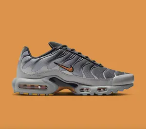 Nike Air Max Plus Grey Orange DM0032-037 Men's Shoes NEW Athletic Sneakers
