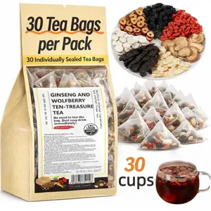 [Upgraded Formula] Kidney Tea Formula,Ginseng & Wolfberry Ten-Treasure Tea – Organic Traditional Kidney Cleansing Herbal Tea Christmas gift,Recommend to a friend Herbal Alkaline Natural-TikTokShopBlackFriday