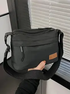 CYX Multi-compartment casual crossbody bag, fashionable, versatile and compact, simple solid color with multiple colors to choose from, lightweight and portable small crossbody bag, niche creative, suitable for office workers, etc., Minimalist crossbody