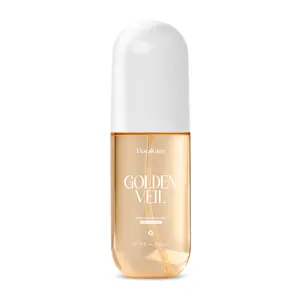 Golden Veil Body & Hair Mist by FloralGlen, 4 fl oz Pear Peach Jasmine Vanilla Fruity Floral Fragrance Mist for Women