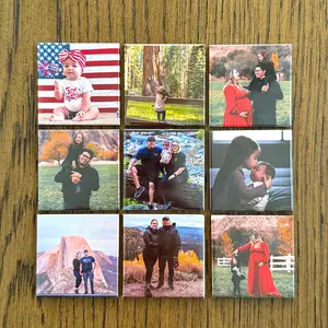Custom Photo Magnets | 2x2 Personalized Picture Magnets | Fridge, Gifts, Family Memories