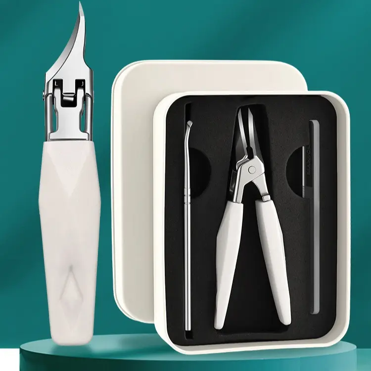 Eagle Beak Clippers with Wide Jaw for Thick, Hard Nails, German-Engineered 3-Piece Multi-Pack, Unisex Nail Care Set for Seniors, Mature, 50G, Cuticle Tool, Nail Cutters, Toenail Clipper Set