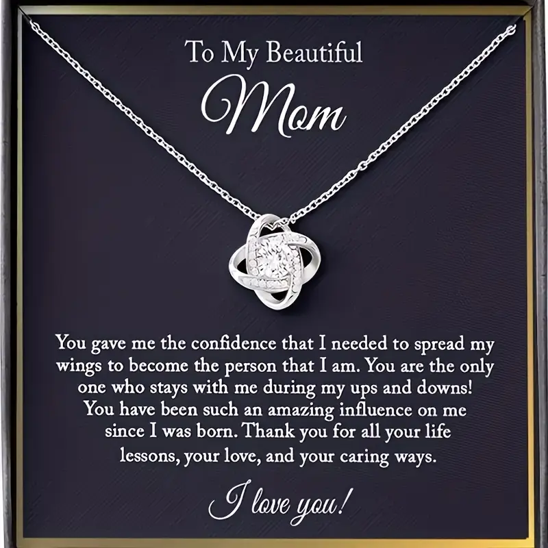 A Diamond Heart Necklace for My Beautiful Mother - A Mother's Day Gift Adjustable Rate Couples Bracelet Set yellow jade Tiger Eye Stone Crystal, Mothers Day Gift Ideas, Gift For Mom Stranger Things Keychain