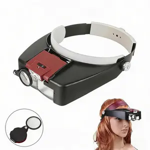 10x LED Magnifying Glass Headband, Adjustable Dual Focus Lightweight Design, Ideal for Jewelry Repair, Welding, Watchmaking, Close-Up Work