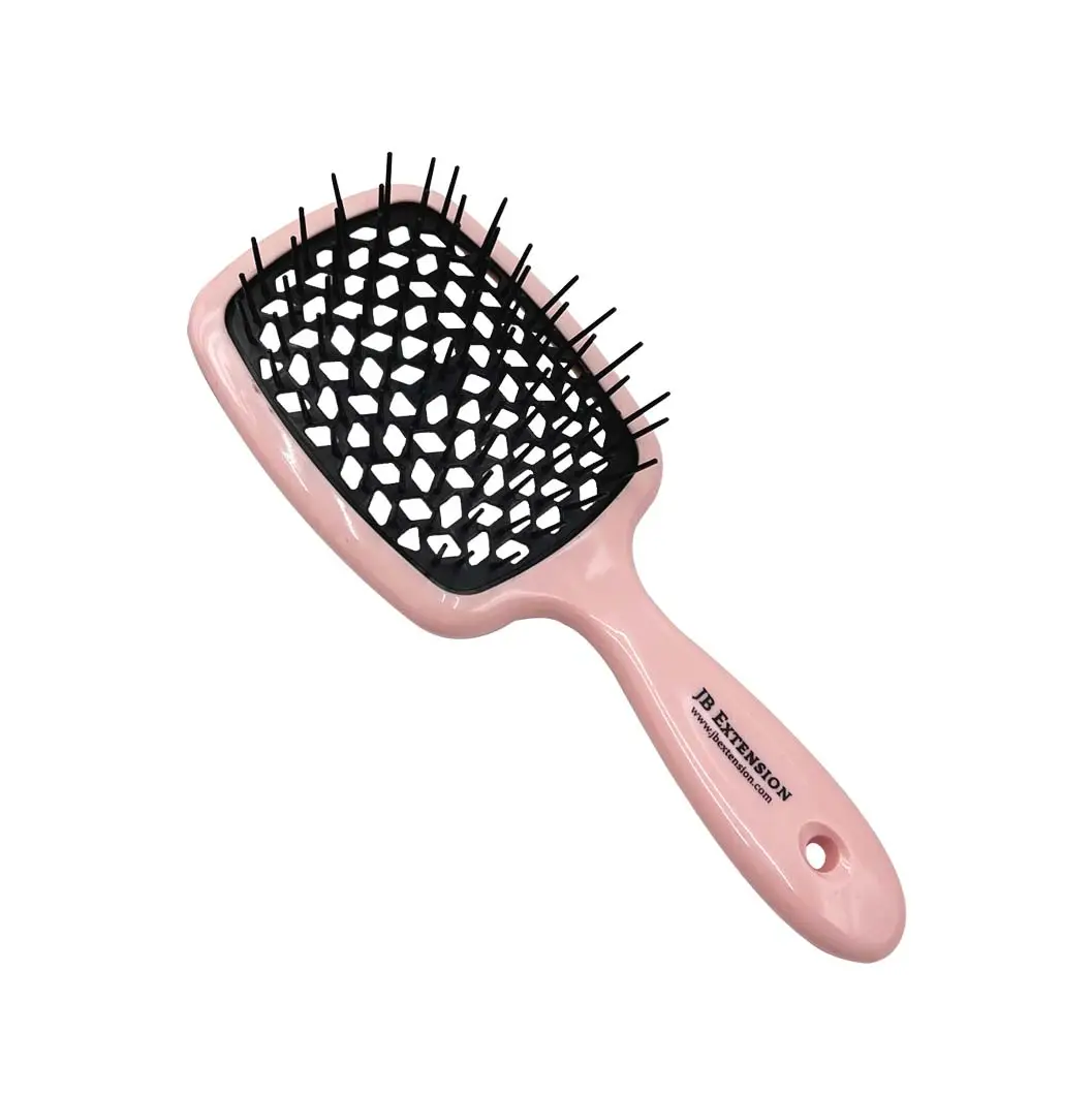JBextension Detangling Brush for Pain-Free Brushing on All Wet or Dry Hair Types — Durable Anti-Static Bristles, Lightweight Handle, Vented Hair Brush