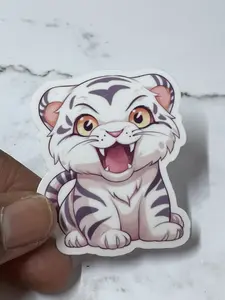 Cute White Tiger Sticker