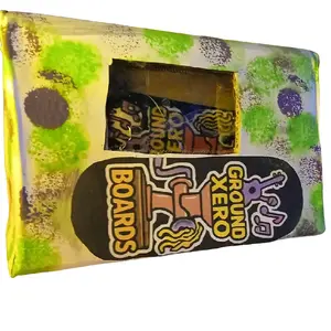 GroundXeroBoards Modded Tech Deck Fingerboard 34mm - Fingerboard Deck with Unique Design and Branding. Packaging May var.