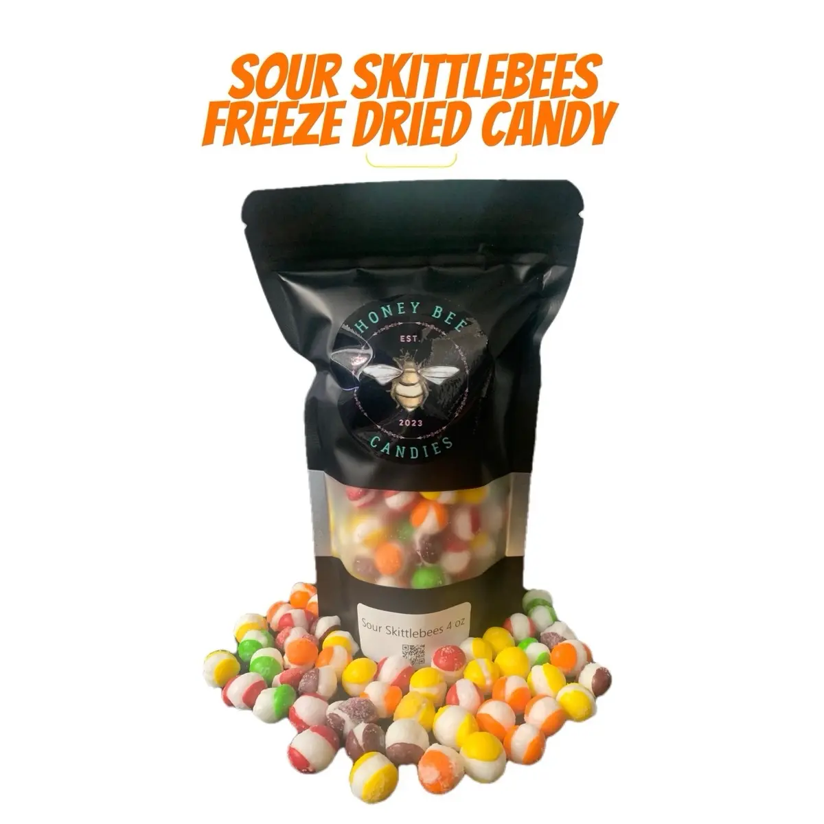 Freeze Dried Sour Skittlebees Honey Bee Snack