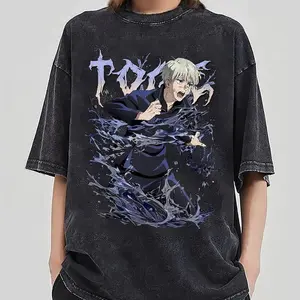 Toge Inumaki Anime Mineral Wash Tee, Retro Japan Manga Streetwear, Jujutsu Kaisen Manga Lover Shirt, T-shirt, Birthday Cool Boy Gift PSH3061