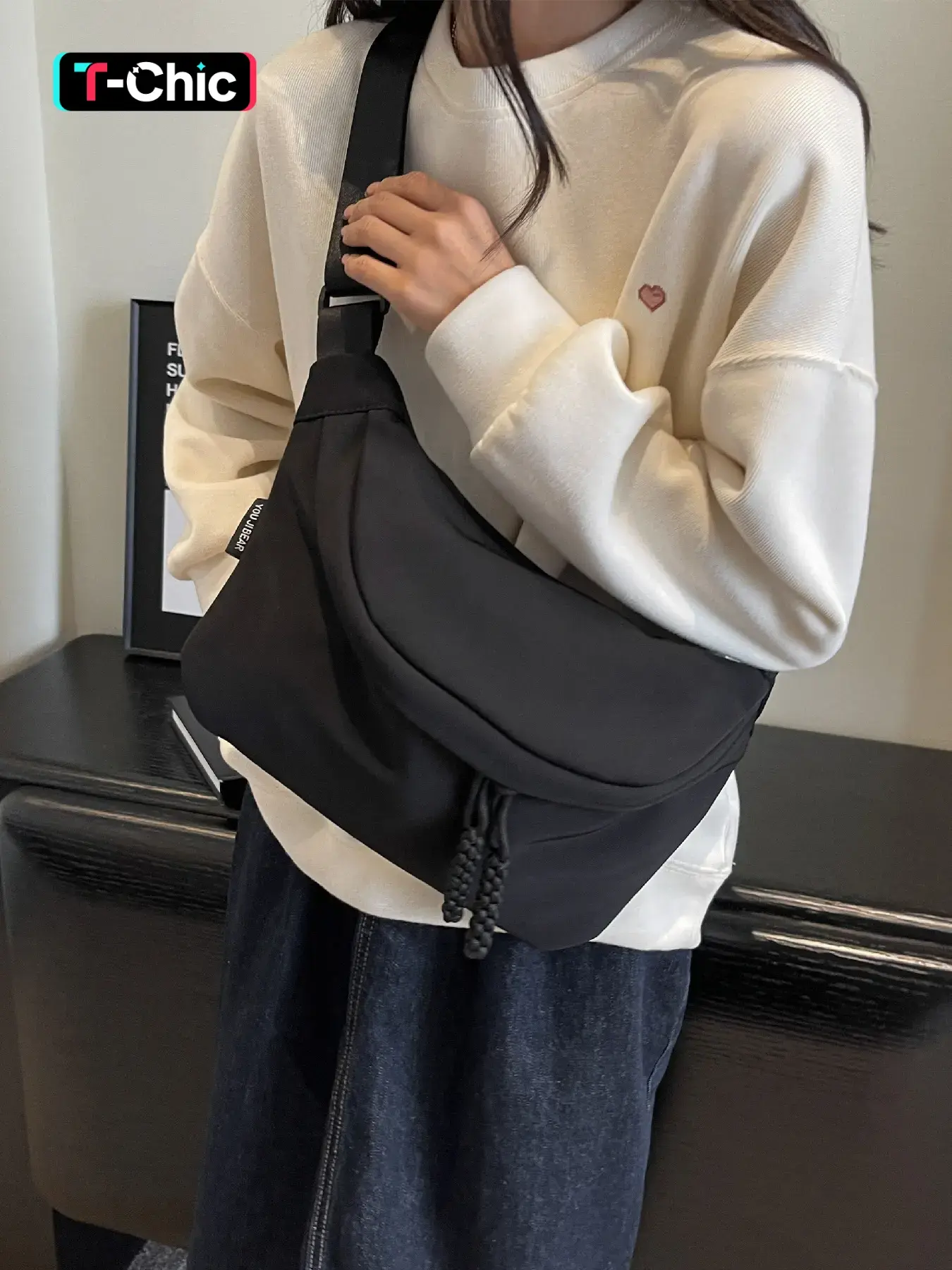 Women's Casual Plain Zipper Crossbody Fanny Pack, Fashionable PU Leather Sling Bag, Zipper Belt Bag for Daily Used, Casual Trendy Versatile High-quality Daily Commuting Bag, Waist Pack, Portable Waist Bag