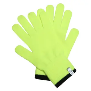 Hi Vis/Black TrailHeads Light Knit Gloves | Winter Glove Liners | Base Layer Gloves for Women and Men