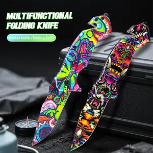 3.3-inch Colorful Flexible Kitchen Knives, made of high-carbon steel. It is a portable kitchen knife, suitable for kitchen cooking and barbecue. A cutting gift for men under 20 yuan. A Father's Day gift.