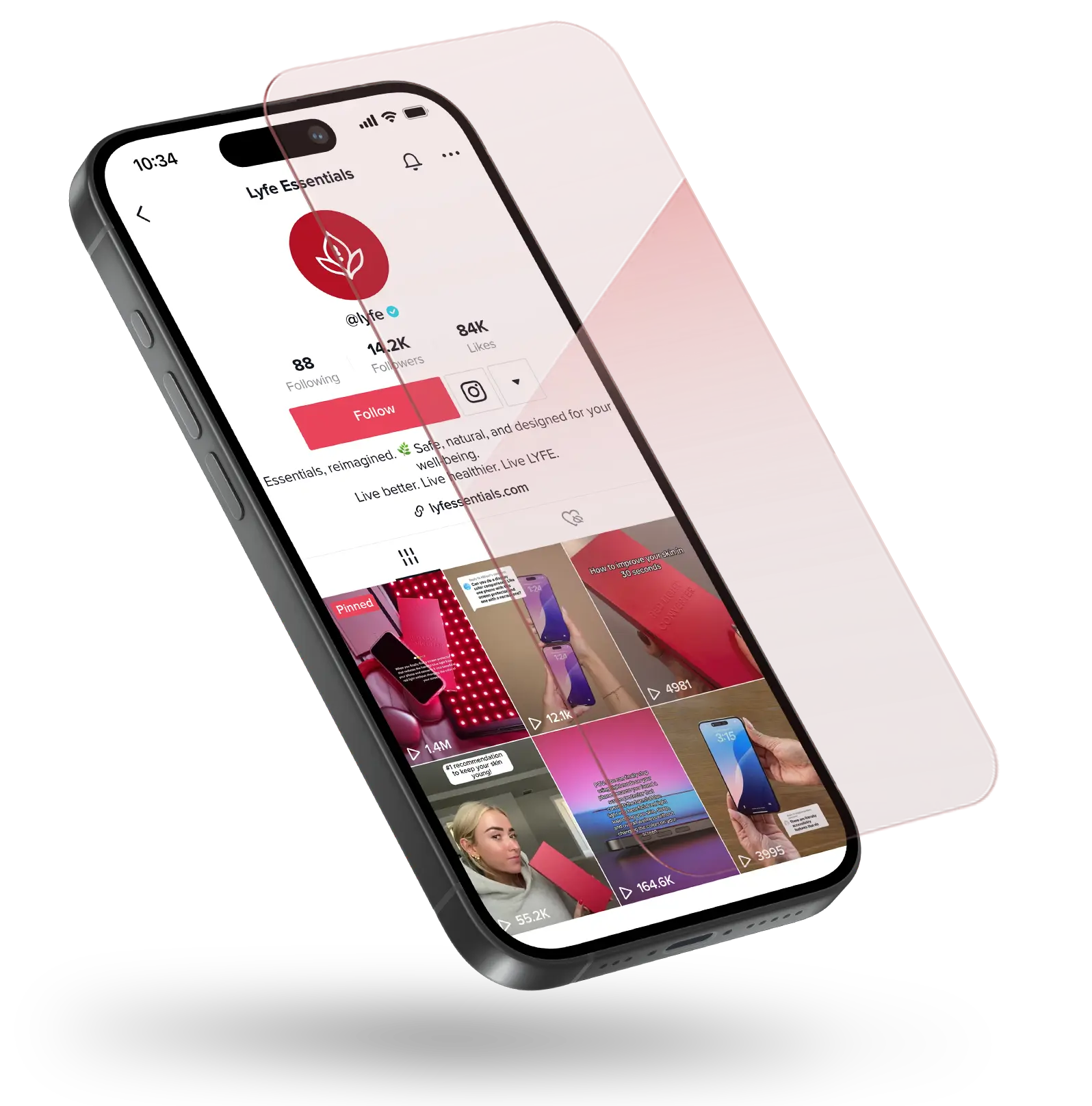 Red Light Converter Screen Protector For iPhone - Antiblue Light Shatterproof Tempered Glass Screen - Easy Installation kit, Bubble-Free, Dust Free for Iphone 13/14 & Iphone 15/16