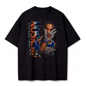 New York Basketball Shirt, Orange Blue Number 11 Point Guard Graphic Tee, Playoff Game Day Hoops Fan Gift