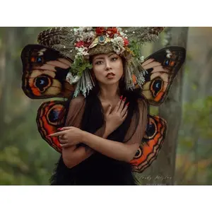 Woodland Buckeye Butterfly Costume Wings Costume for Renaissance Festivals