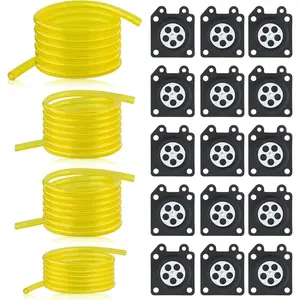 15Pcs Carburetor Metering Diaphragm Assembly with 4Pcs Fuel Line Compatible with WA WT WY WZ Series Carburetor 95-526 95-526-8 95-526-9
