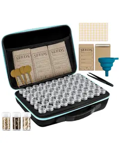 Seed Storage Organizer Box – 120 Mini Containers, Waterproof & Dustproof