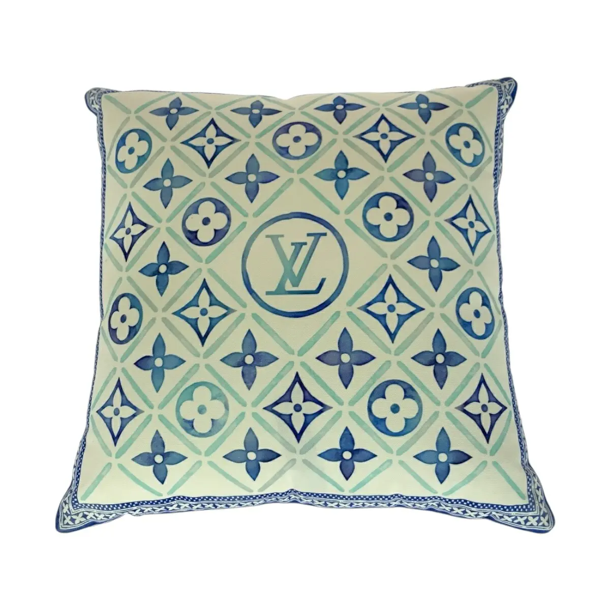 Pre-owned Louis Vuitton Cotton Small Leather Goods Monogram Cushion