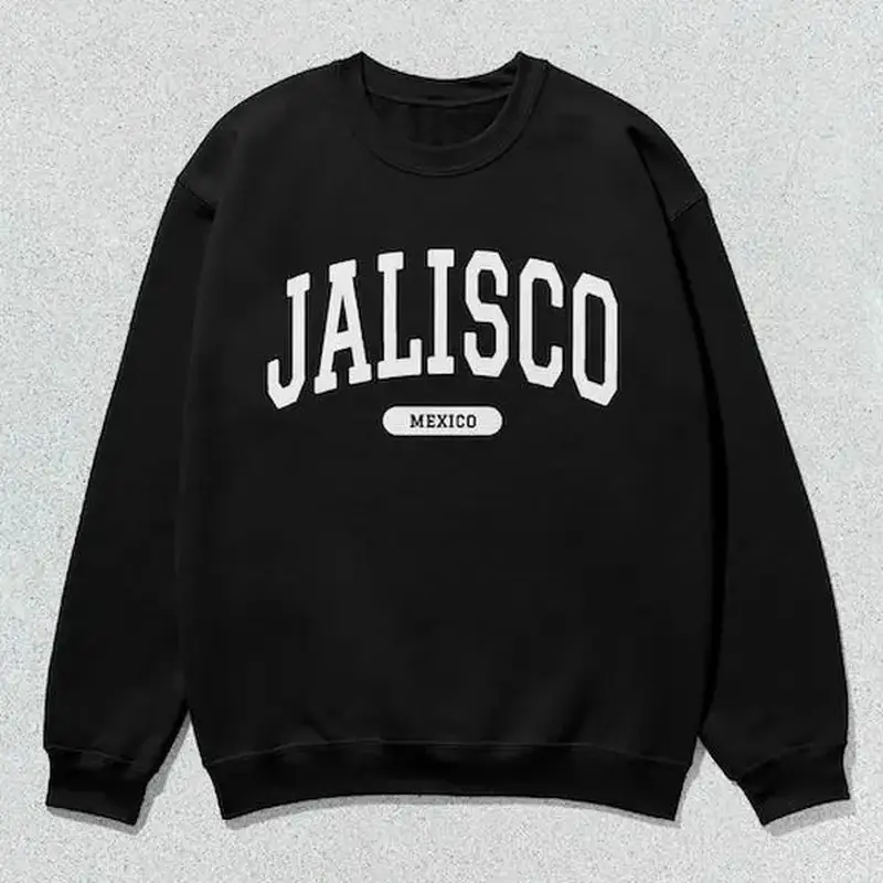 Jalisco Sweatshirt Mexico Collegiate Crewneck Sweater Unisex
