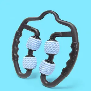 Muscle Relaxer Massage Roller Slimming Calves Circular Leg Clamp Roller Massage Stick Yoga Fitness Equipment Sky Blue