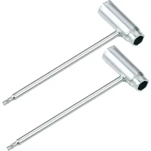 2-Pack Combination Wrench 19mm x 13mm (3/4" x 1/2"), T-Wrench and T27 Torx  Combination Chainsaw Tool, Fit for Stihl TS350, TS350AVE, TS360, TS400, TS460, TS700 and TS800 Cutquik Saws