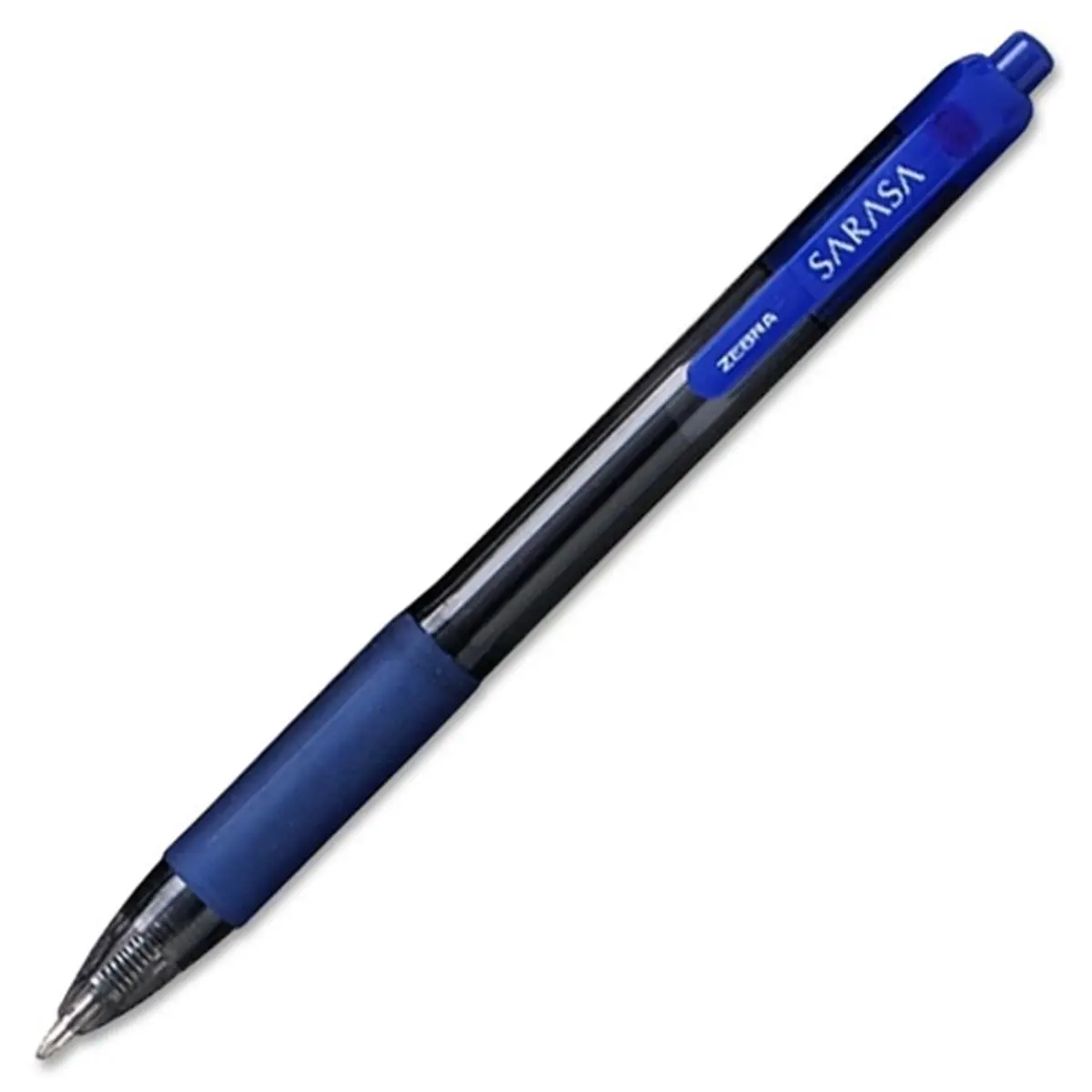 Zebra Pen Corp. Sarasa Retractable Rapid Dry Blue Gel Roller Ball Pen - Bold Point - 1 Dozen - Smear-Eliminating Writing Tool for Lefthandlers, Blue Gel Pens